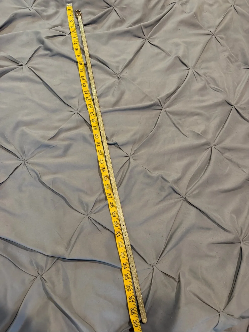 Gold Women's Slim Belt - Picture 2 of 4